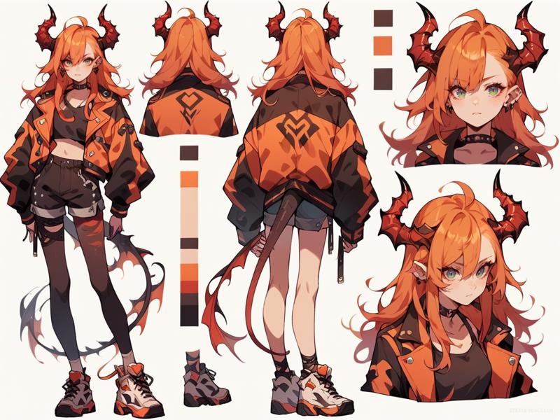 06391-695097865-score_9, score_8_up, score_7_up, score_6_up,  _lora_cut3ch4rXLP_0.8_ cut3ch4r, 1girl, multiple views, jacket, long hair, horns,.png